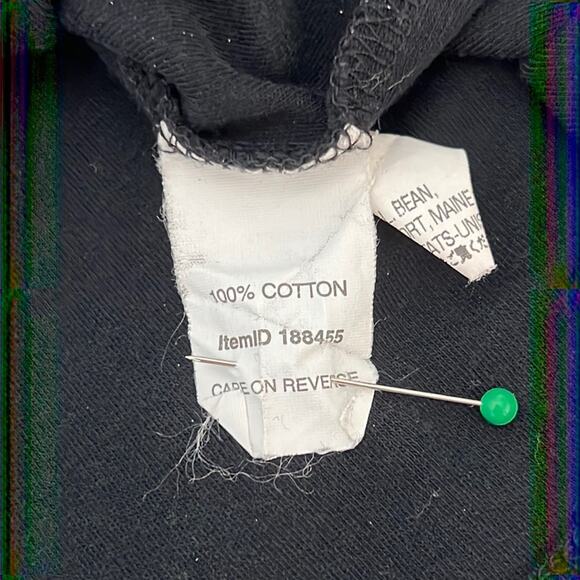 L.L.Bean Knit Top Size XS Black Cotton Long Sleeve Basic Gorpcore Base Layer - Picture 6 of 10